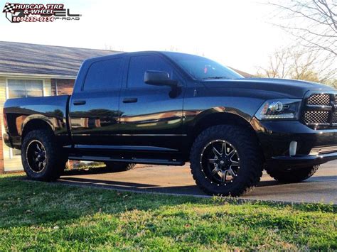 Dodge Ram 1500 Fuel Maverick D538 Wheels Black & Milled