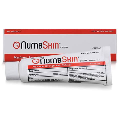 Buy Numbskin Painless Tattoo Numbing Cream | 5% Lidocaine Topical Anesthetic Maximum Strength ...