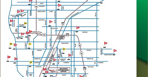 Golf Courses Las Vegas Map | map of interstate