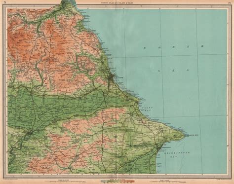 Scarborough geological survey map sheet 54. Yorkshire Filey Yorkshire Coast 1967