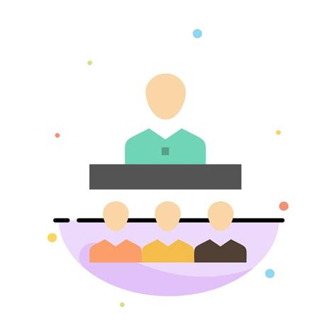 Meeting Team Teamwork Office Abstract Flat Color Icon Template 18027725 Vector Art at Vecteezy