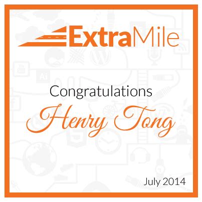 2nd Quarter Extra Mile Award Winner Henry Tong | Pleth