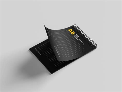 Free spiral notepad mockup - Mockups Design