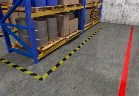 Aisle Marking, Floor Marking, Floor Tape, Warehouse Labeling