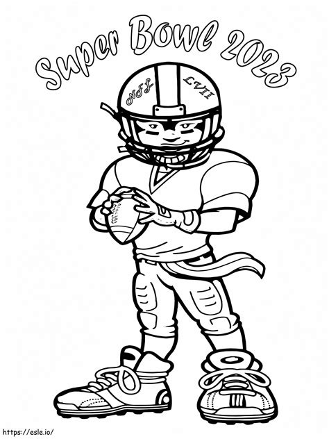 Player Of Super Bowl 2023 coloring page