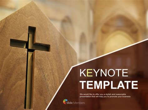 Keynote Templates Free Download - Crucifix in Church