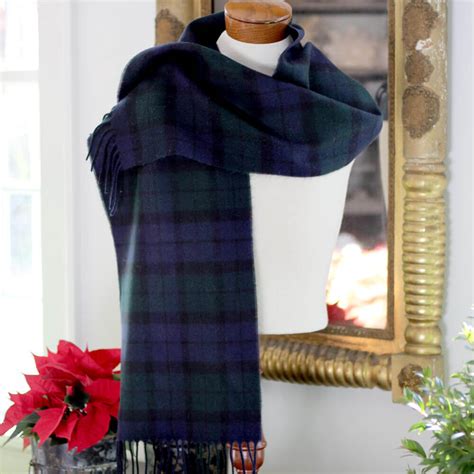 Black Watch Tartan Scarf - Nora Murphy Country House