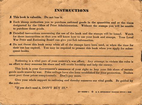 File:WWII USA Ration Book 3 Back.jpg - Wikimedia Commons