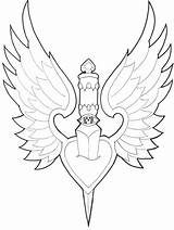 Dagger Coloring Page sketch template