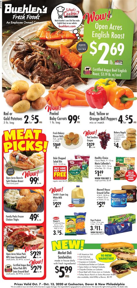 Buehler's Fresh Foods Current weekly ad 10/07 - 10/13/2020 - frequent-ads.com