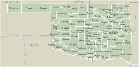 Oklahoma County Zip Code Map - Cities And Towns Map