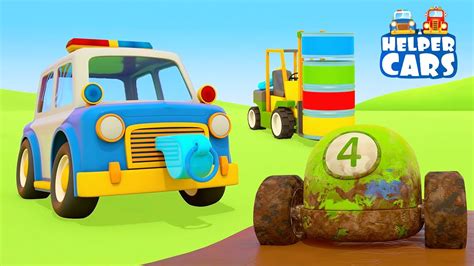 Helper cars for kids & car cartoon full episodes - Racing cars and ...