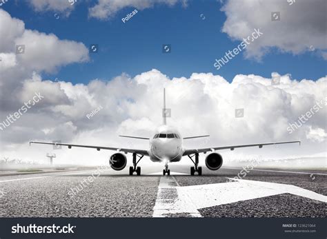 Takeoff Plane In Airport Stock Photo 123621064 : Shutterstock