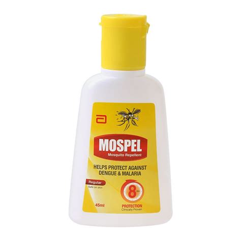 Purchase Mospel Mosquito Repellent, Regular, Protects Against Dengue & Malaria, 45ml Online at ...