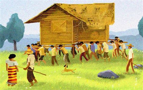 The Bayanihan Spirit | Philippine art, Philippines culture, Filipino art