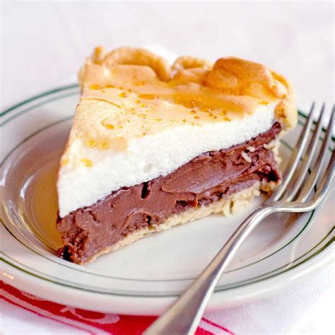 Chocolate Meringue Pie from Never Enough Thyme