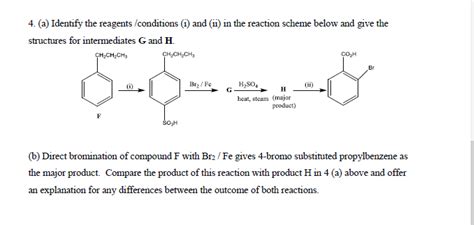 identify the structure for the intermediate and benzenesulfonic acid - Organic Chemistry ...