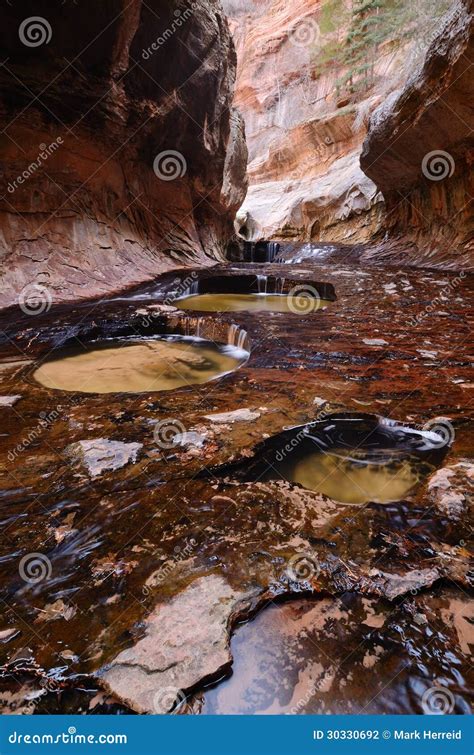 The Subway in Zion National Park Stock Photo - Image of cave, sandstone ...