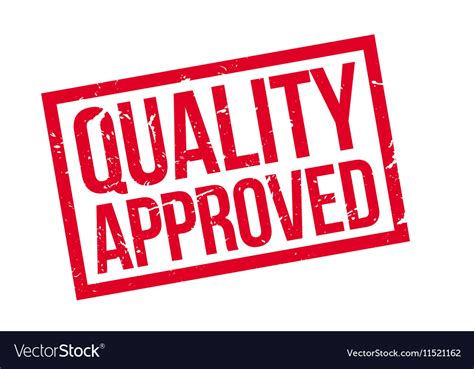 Quality Approved rubber stamp Royalty Free Vector Image