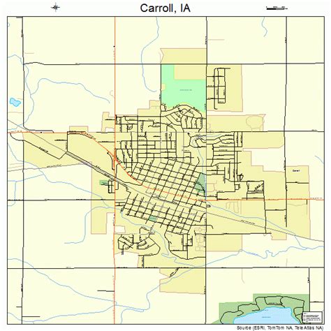 Carroll Iowa Street Map 1911080