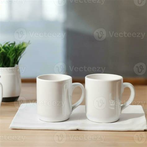 Blank Coffee White Mug Mockup - - 25071925 Stock Photo at Vecteezy