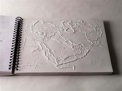 braille map - beautiful tactiley and visually | Map, Sensory art, Book art