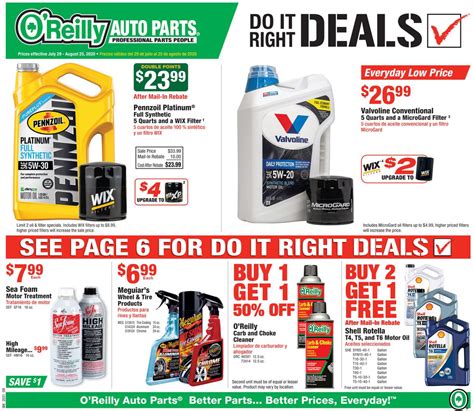 O'Reilly Auto Parts Current weekly ad 07/29 - 08/25/2020 - frequent-ads.com