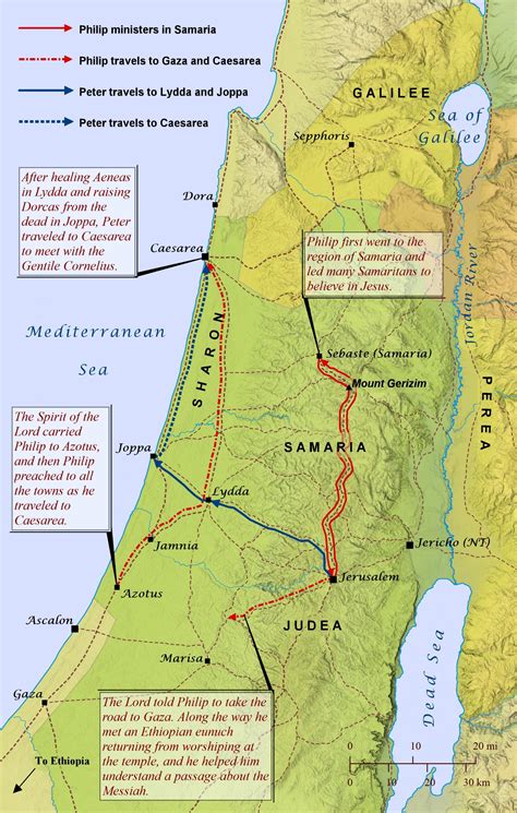 The Ministries of Philip and Peter – Bible Mapper Atlas