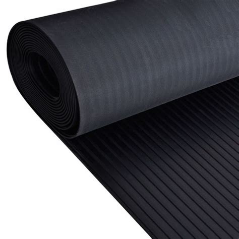 Vloermat anti-slip 3 mm 1,5x4 m rubber brede ribbel | Vloermat, Rubberen mat, Rubber