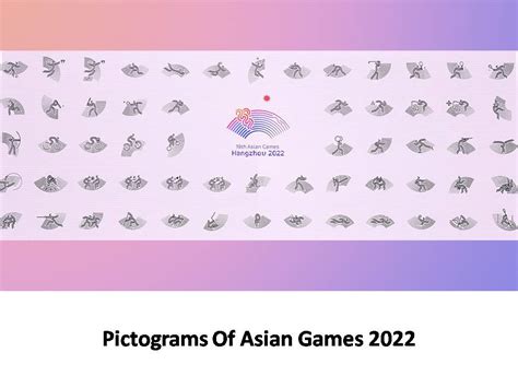 Asian Games 2022 self pictograms - Allsportspk