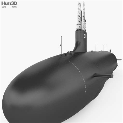 Seawolf-class submarine 3D model - Ship on Hum3D