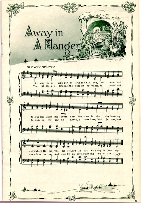 away in a manger - Google Search | Christmas sheet music, Christmas ...