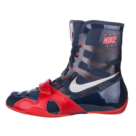 Nike HyperKO Boxing Shoes - Navy/Red