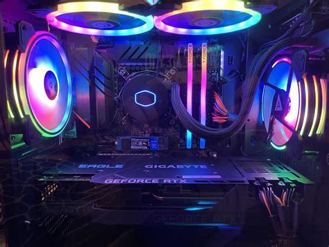 My new i5 10600K/RTX 3080 (Gigabyte) build. First time I’ve ever had RGB. I guess it’s neat ...