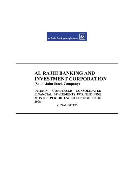 AL RAJHI BANKING AND INVESTMENT CORPORATION