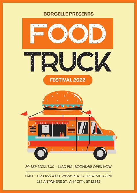 Blank Food Truck Design Template