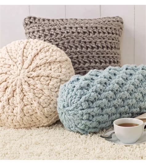 3 skeins Lion Brand® Hometown USA® Yarn for square pillow | Crochet pillow cover, Crochet ...