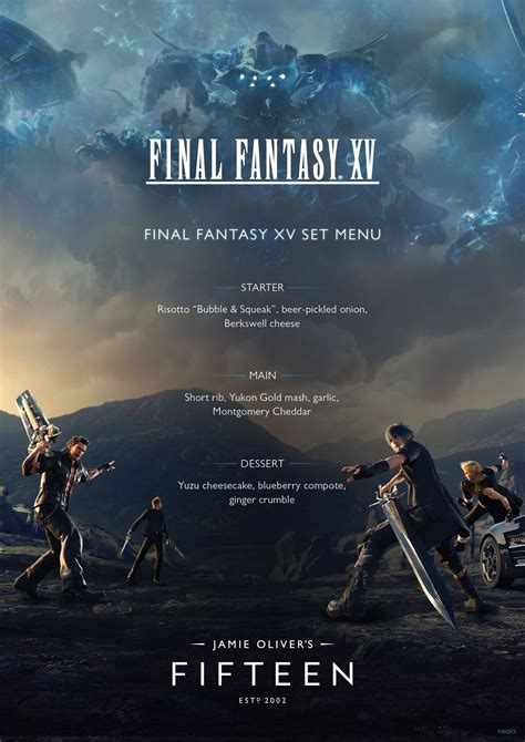 Jamie Oliver's Fifteen restaurant to host exclusive Final Fantasy XV ...