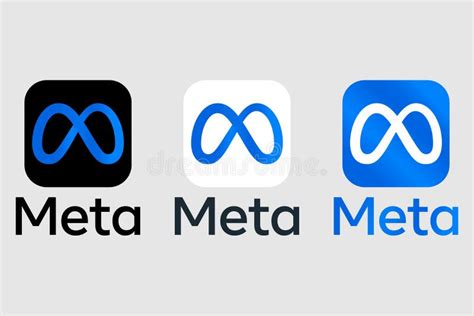 Meta Logo. Meta, Facebook Rebrand Concept. Meta Icon in Blue Color ...