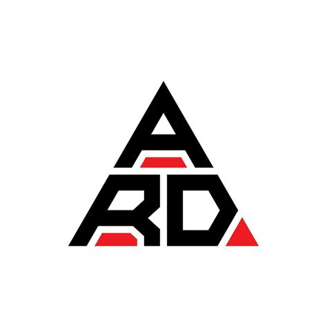 ARD triangle letter logo design with triangle shape. ARD triangle logo ...