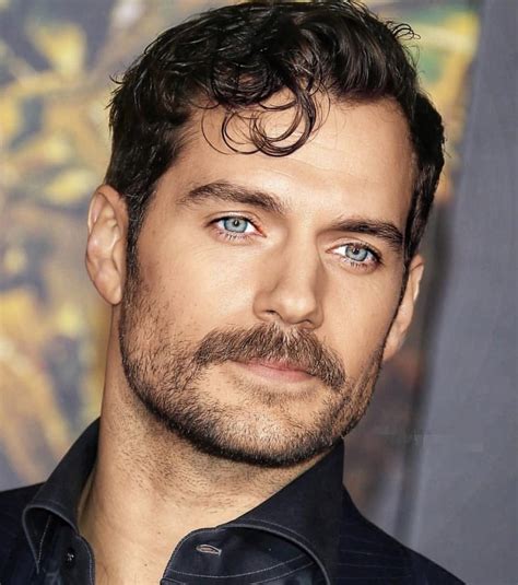 Henry Cavill-those eyes, that mustache, those curls, a perfect jawline ...