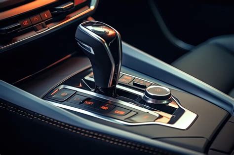 Premium AI Image | Manual gear shifter on a car