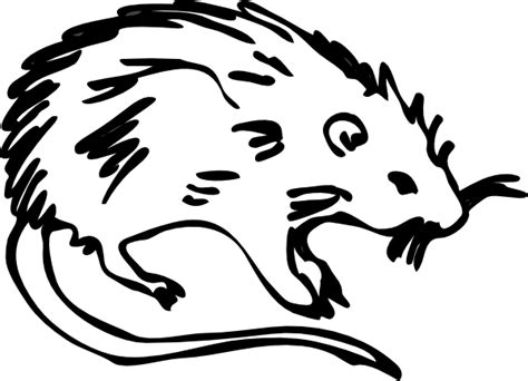 Rat Outline Clip Art at Clker.com - vector clip art online, royalty free & public domain