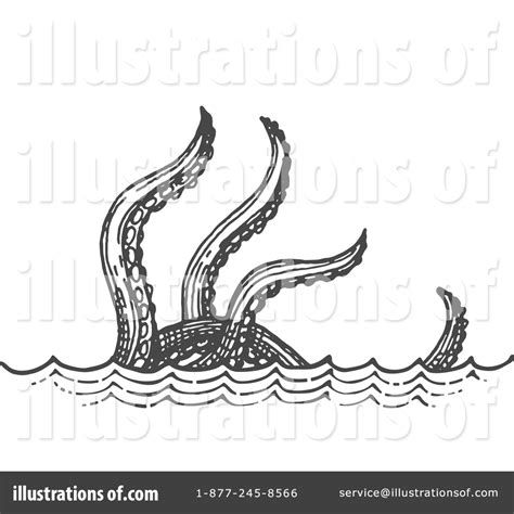 Sea Monster Clipart #1757945 - Illustration by Vector Tradition SM