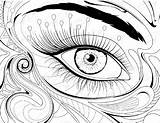 Coloring Eye Pages Printable Preschool Eyes Senses Colouring Doctor  sketch template