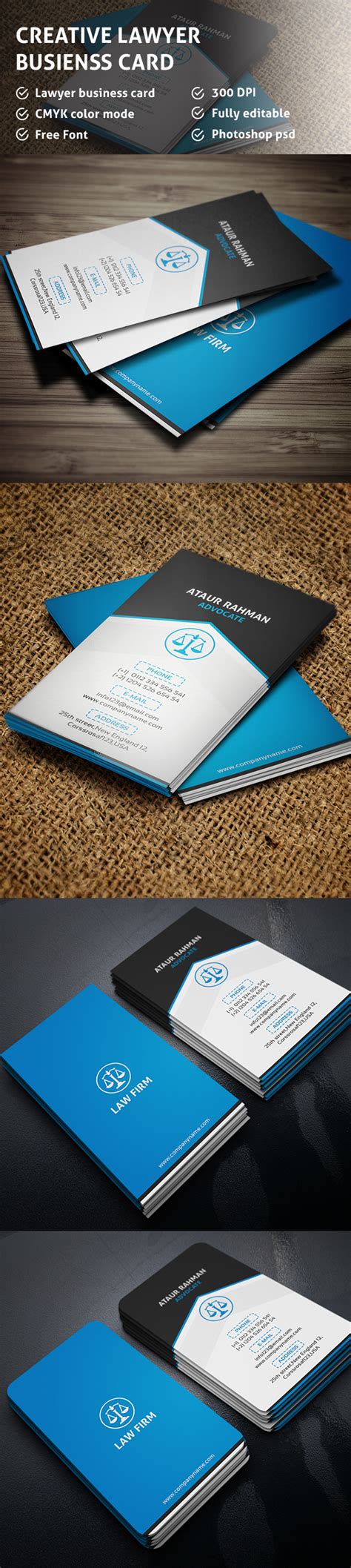 Creative Lawyer Business Card on Behance