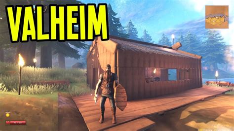 Valheim - BUILDING a VIKING LONGHOUSE - Valheim Gameplay - Ep. 3 - YouTube