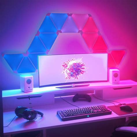 15+ Desk Backlight & LED Light Strip Ideas | Gridfiti