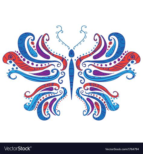 Abstract butterfly Royalty Free Vector Image - VectorStock