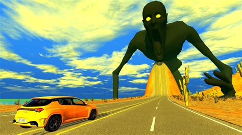Escape From The Shy Guy (SCP-096) | Car vs Giant Bulge | BeamNG Drive ...